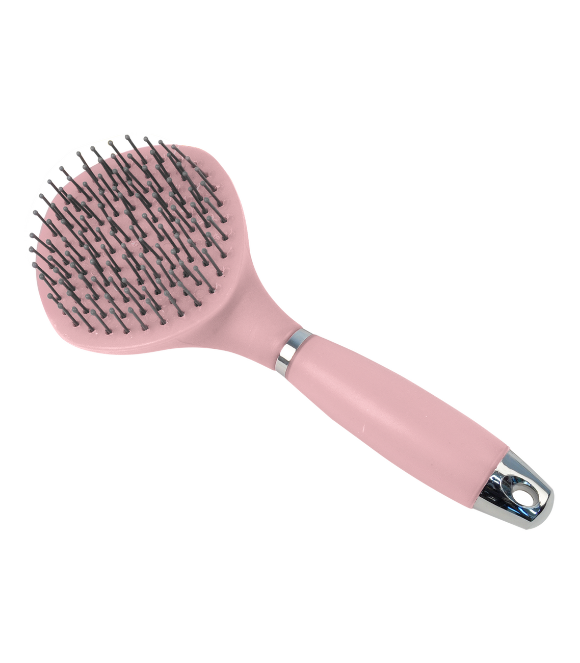 Longhair Brush with Gel Handle Pink