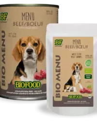 Organic Beef Menu Dog Wet
