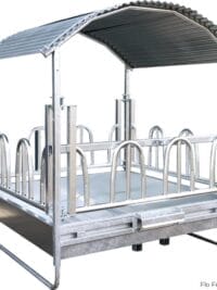 Four-sided Manger for Palisade Feeding Grid