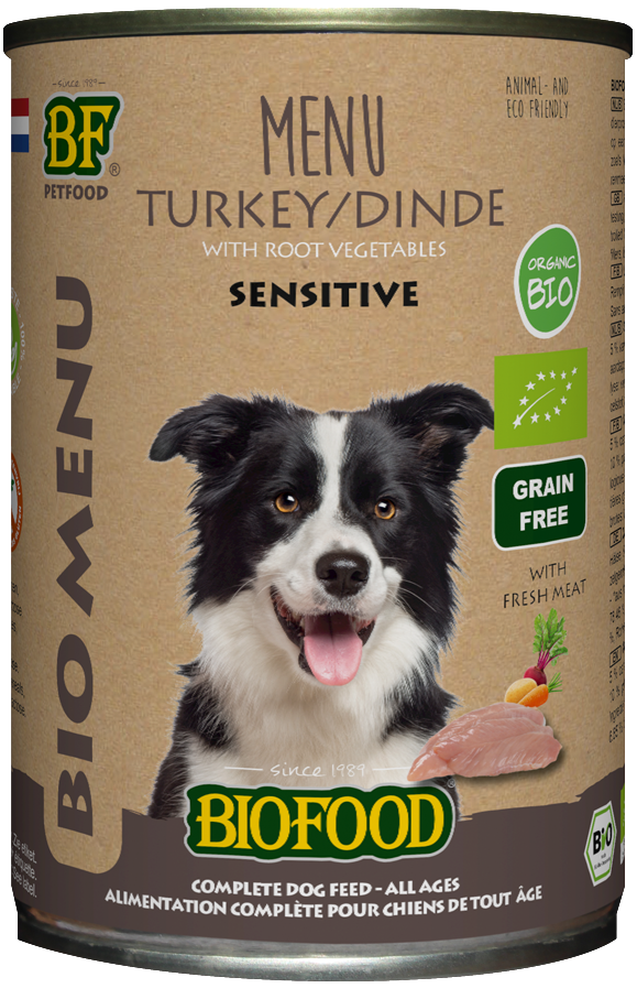 BF Petfood BIO Organic Turkey Menu Dog 400g 1 BF Petfood BIO Organic Turkey Menu Dog 400g